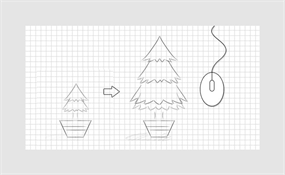 HTML5鼠标滚动树生长过程特效